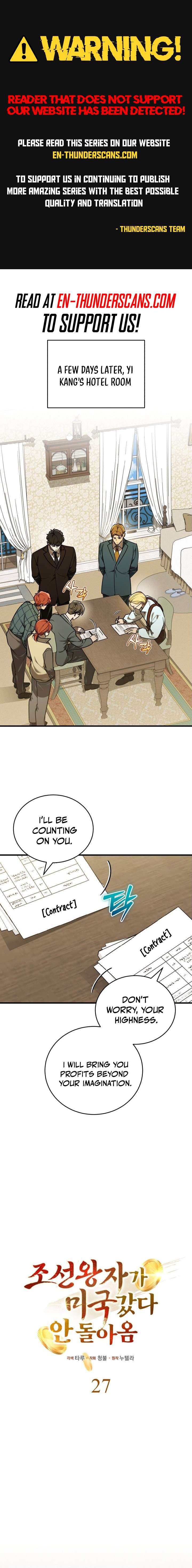 The Joseon prince went to America and didn't return Chapter 27 1